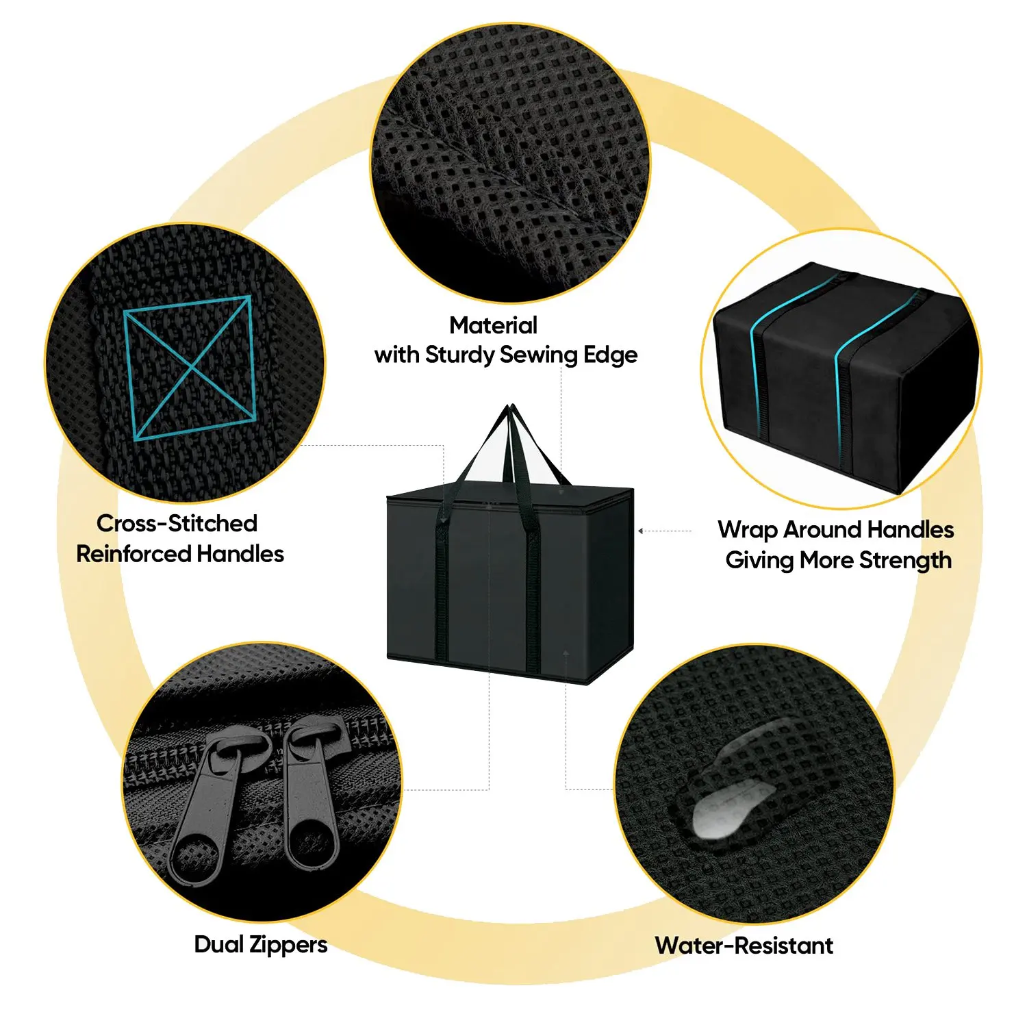 2 Pack Insulated Reusable Grocery Bags, Collapsible Cooler Bag for Groceries, Heavy Duty Insulated Bag
2 Pack Insulated Reusable Grocery Bags, Collapsible Cooler Bag for Groceries, Heavy Duty Insulated Bag