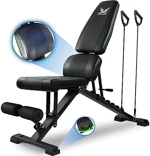 Weight Bench Adjustable Strength Training Workout Benches Foldable Work Out Incline Bench Set for Home Gym Weight Lifting Dumbbe
Weight Bench Adjustable Strength Training Workout Benches Foldable Work Out Incline Bench Set for Home Gym Weight Lifting Dumbbe