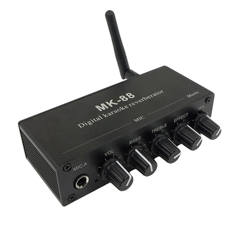 Hot MK-88 6.5Mm Karaoke Microphone Reverb Effect Bluetooth Coaxial Decoder Stereo Preamplifier Audio Amplifier Mixing Board
Hot MK-88 6.5Mm Karaoke Microphone Reverb Effect Bluetooth Coaxial Decoder Stereo Preamplifier Audio Amplifier Mixing Board