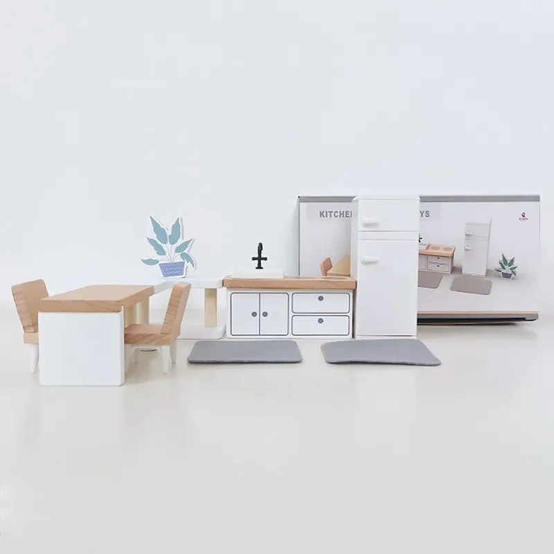 Dollhouse Mini Furniture Decoration Set DIY wooden Accessories Including Parlour Dining Room Bedroom Kitchen and Babys Room Toys
Dollhouse Mini Furniture Decoration Set DIY wooden Accessories Including Parlour Dining Room Bedroom Kitchen and Babys Room Toys
