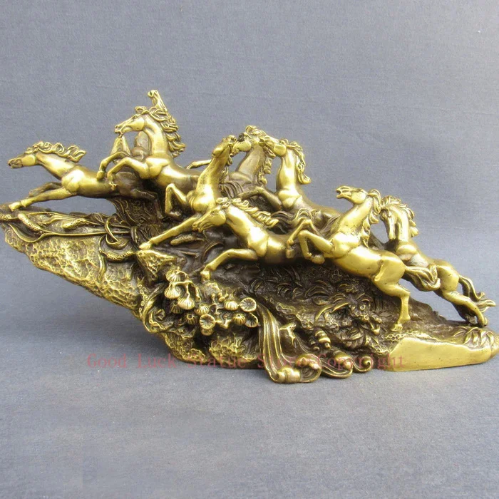 TOP COOL HOME office company efficacious business thriving Mascot Success 9 Running horses courser FENG SHUI brass statue
TOP COOL HOME office company efficacious business thriving Mascot Success 9 Running horses courser FENG SHUI brass statue