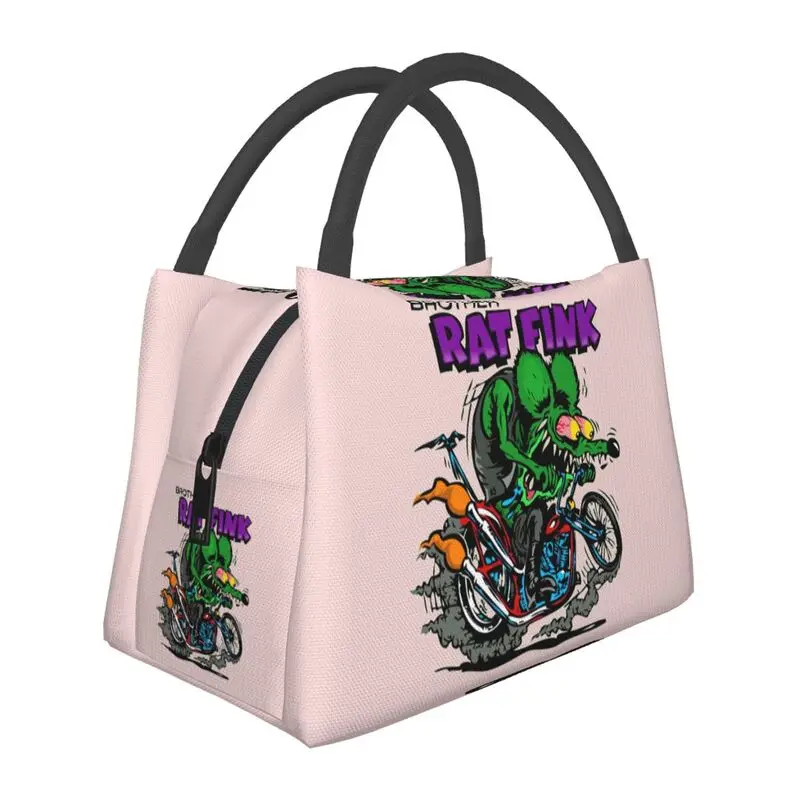 Изолированная сумка для ланча Rat Fink для женщин, водонепроницаемая Термосумка с мультяшным рисунком, тепловая сумка для ланча, рабочая сумка для пикника
Изолированная сумка для ланча Rat Fink для женщин, водонепроницаемая Термосумка с мультяшным рисунком, тепловая сумка для ланча, рабочая сумка для пикника
