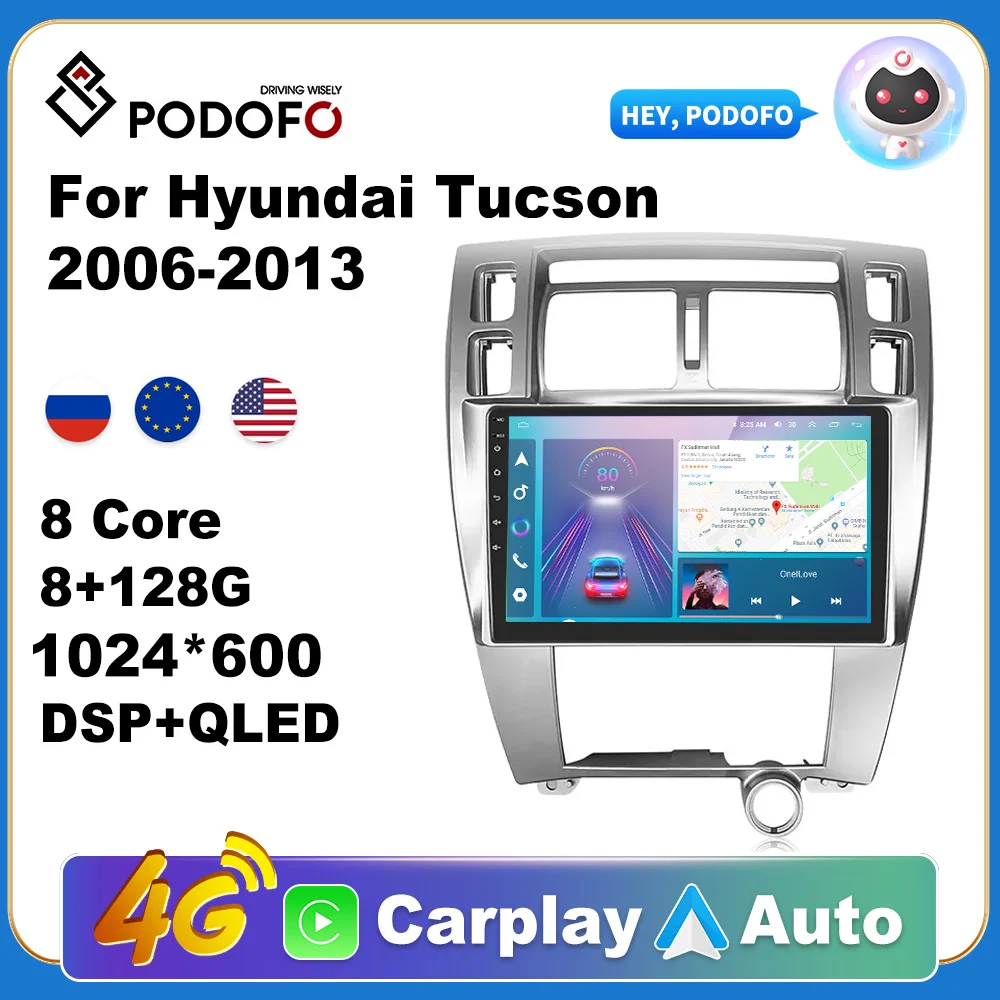 Podofo AI Voice Android Carplay автомобильное радио для Hyundai Tucson 2006-2013 2din Android Auto 4G Мультимедиа Навигация GPS Авторадио
Podofo AI Voice Android Carplay автомобильное радио для Hyundai Tucson 2006-2013 2din Android Auto 4G Мультимедиа Навигация GPS Авторадио