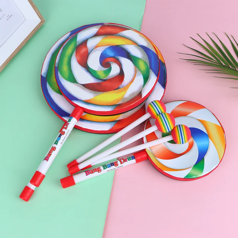 6Inch 8Inch 10Inch Lollipop Hand Drum Percussion Instruments Colorful Dance Props Infant Musical Toys Teaching Aids
6Inch 8Inch 10Inch Lollipop Hand Drum Percussion Instruments Colorful Dance Props Infant Musical Toys Teaching Aids
