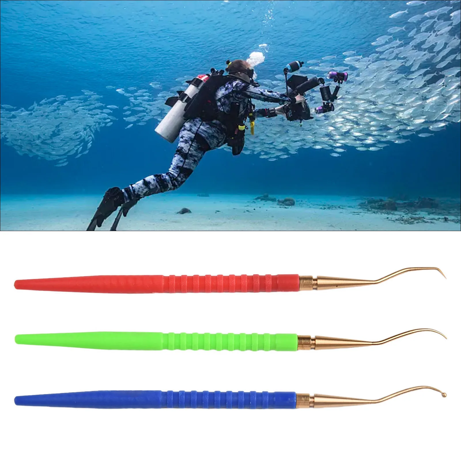 Scuba Diving Repair Tool, 3Pcs O Ring Remover Set, Hardened Brass Shaft, Comfortable Plastic Handle, Reliable and Sturdy
Scuba Diving Repair Tool, 3Pcs O Ring Remover Set, Hardened Brass Shaft, Comfortable Plastic Handle, Reliable and Sturdy