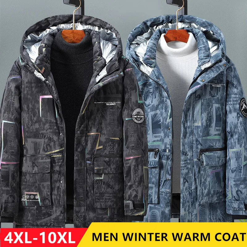 

Camo 10XL Winter Parka Men 9XL Cargo Cotton Padded Warm Thick Male Big Plus Size 8XL 7XL 6XL Outdoor Hooded Coats Clothes Jacket
