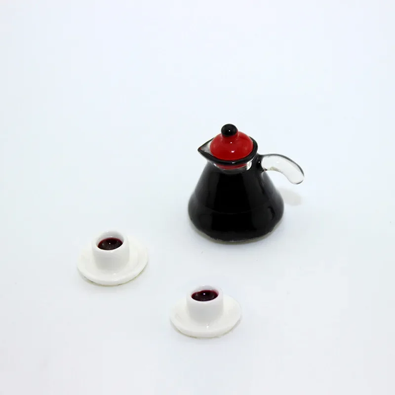 

1:12 Dollhouse Ob11 Mini Coffee Maker Suit Miniature Food Toy Model for Doll House Furniture Decoration Accessories