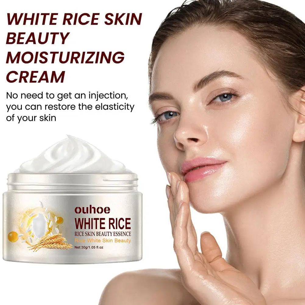 

White Rice Anti Aging Remove Wrinkles Nourishing Moisturizing Firming Whitening Removing Cream Acne Cream Facial 30g And Po E9G1