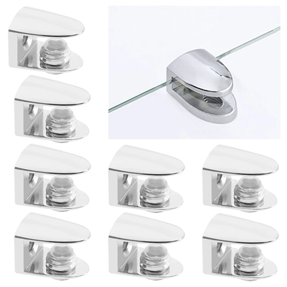 8Pcs Glass Clamp Adjustable Zinc Alloy Glass Clip Wall Mounting Shelf Clamp Holder Flat Back Mount Holder For Staircase Handrail
8Pcs Glass Clamp Adjustable Zinc Alloy Glass Clip Wall Mounting Shelf Clamp Holder Flat Back Mount Holder For Staircase Handrail