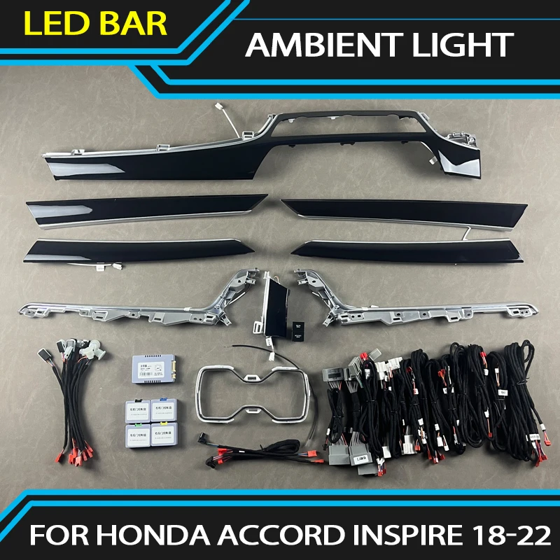 128 Color LED Ambient Light For Honda Accord Inspire 2018-2022 Interior Lighting Atmosphere Lamp Upgraded App Control
128 Color LED Ambient Light For Honda Accord Inspire 2018-2022 Interior Lighting Atmosphere Lamp Upgraded App Control