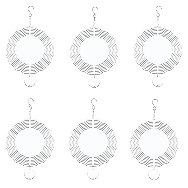 6Pack 8Inch Sublimation Wind Spinner Blanks Wind Spinners For Indoor Outdoor Garden Decoration
6Pack 8Inch Sublimation Wind Spinner Blanks Wind Spinners For Indoor Outdoor Garden Decoration