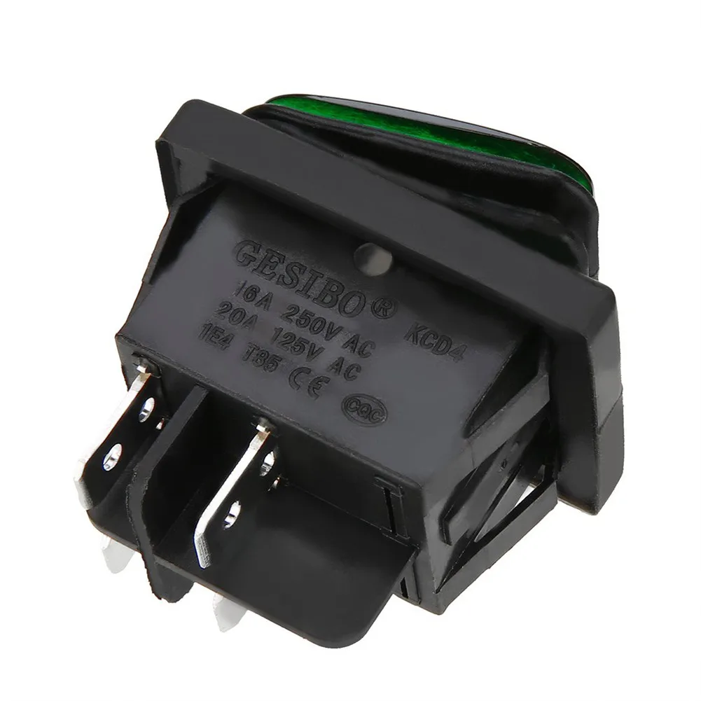 Waterproof Rocker Switch With Light 12V/24V/220V 1pc 2 Gears 4 Feet Fits For Many Car Motorcycle Boat Some Machine
Waterproof Rocker Switch With Light 12V/24V/220V 1pc 2 Gears 4 Feet Fits For Many Car Motorcycle Boat Some Machine