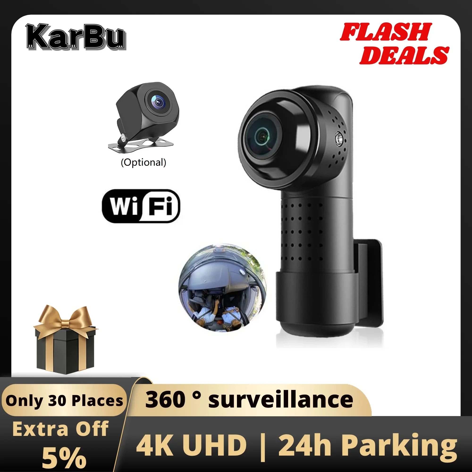 Dash Cam 4K Wifi Mini Car Camera 360 ° Surveillance Dvr Para Coche Dashcam 24h Parking Monitor Kamera Front and Rear Dual Dvrs
Dash Cam 4K Wifi Mini Car Camera 360 ° Surveillance Dvr Para Coche Dashcam 24h Parking Monitor Kamera Front and Rear Dual Dvrs
