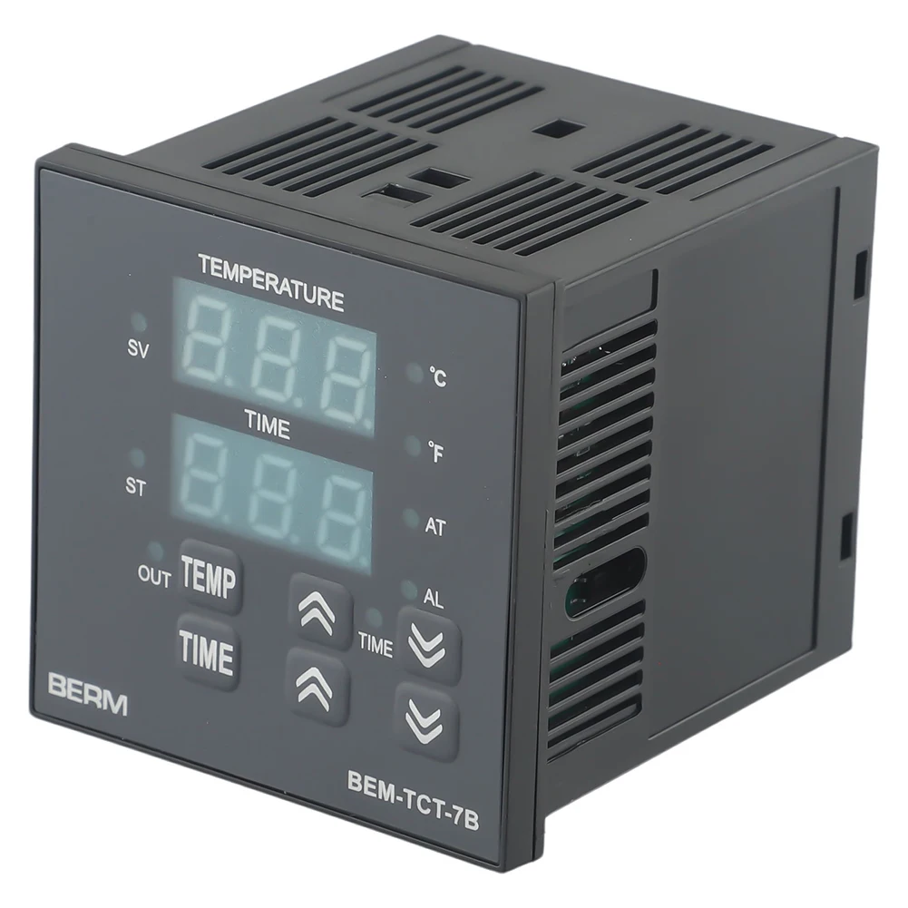 Heat Press Machine Digital Thermostat BEM-TCT-7B-KV AC 100-240V Integrated Digital Display Temperature Controller
Heat Press Machine Digital Thermostat BEM-TCT-7B-KV AC 100-240V Integrated Digital Display Temperature Controller