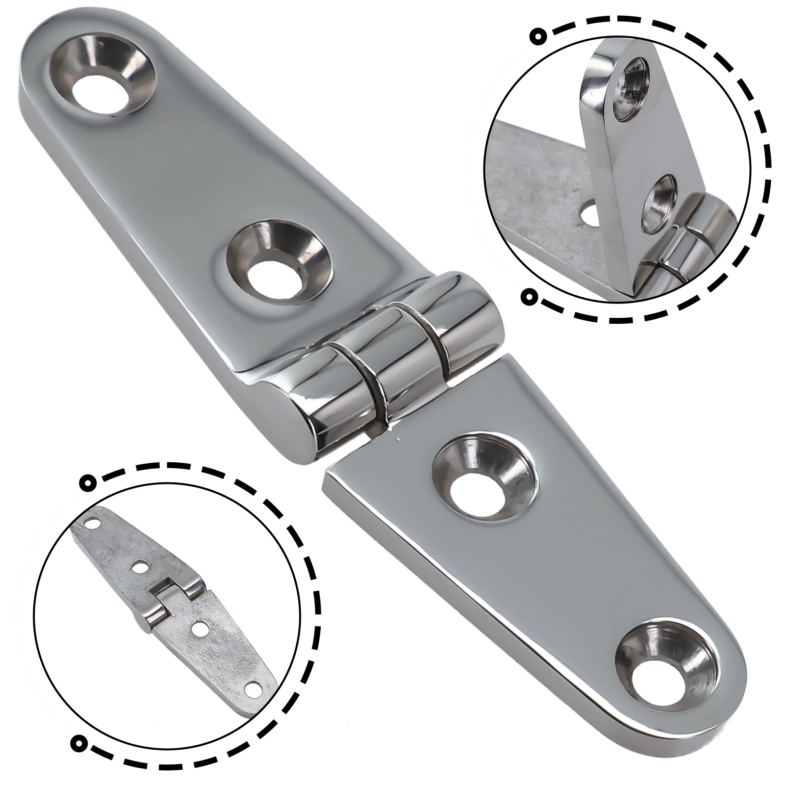 1pc Boat Hinge Marine Grade Stainless Steel Hinge Strap Butt Hinges 316 Stainless Steel High Polished Hatch Door Cabinet Parts
1pc Boat Hinge Marine Grade Stainless Steel Hinge Strap Butt Hinges 316 Stainless Steel High Polished Hatch Door Cabinet Parts