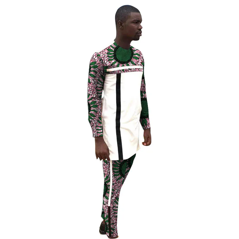 Nigerian Fashion Black+White Stripes Patchwork Men's Set African Print Shirts+Trousers Tailor Design Male Groom Suits
Nigerian Fashion Black+White Stripes Patchwork Men's Set African Print Shirts+Trousers Tailor Design Male Groom Suits