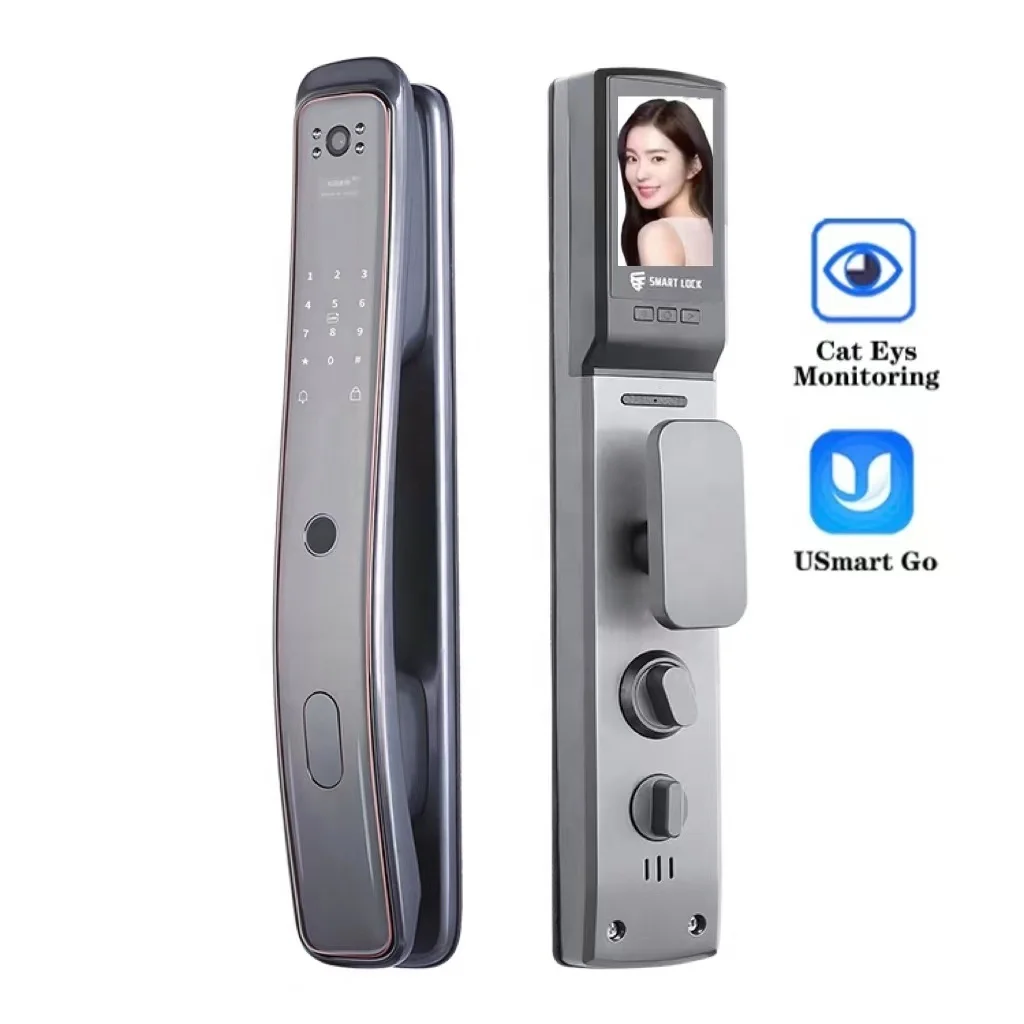Smart Fingerprint Door Lock with Camera Supports Digital and Key Unlocking, Can Be Used for Home Portal
Smart Fingerprint Door Lock with Camera Supports Digital and Key Unlocking, Can Be Used for Home Portal