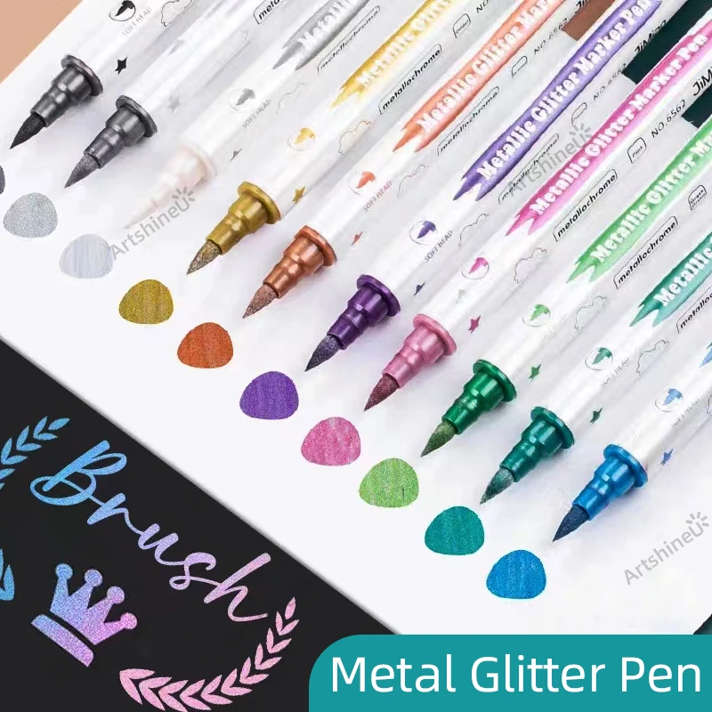 10 Colors Metal Glitter Pen 1MM Pearl Pastel Highlighter Marker Art Drawing Painting Doodling School Office Writing Art Supplie
10 Colors Metal Glitter Pen 1MM Pearl Pastel Highlighter Marker Art Drawing Painting Doodling School Office Writing Art Supplie
