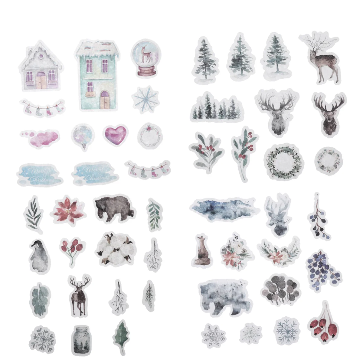 80 Pcs Paper Sticker Pack Christmas Stickers Scrapbook Album Winter Photo Pvc Travel
80 Pcs Paper Sticker Pack Christmas Stickers Scrapbook Album Winter Photo Pvc Travel
