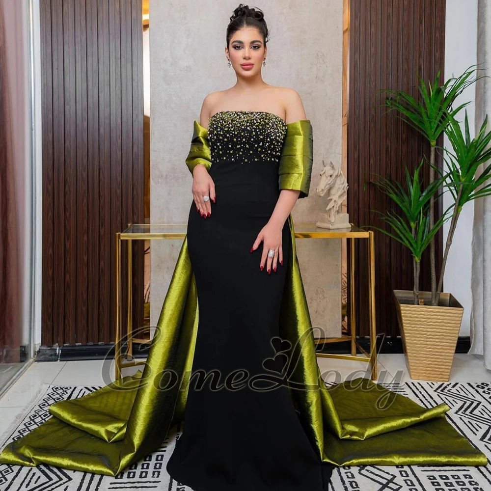 Comelody Vintage Rhinestone Formal Party Dresses for Women Strapless Mermaid Prom Dresses Satin Zipper Robe De Mariee Customised
Comelody Vintage Rhinestone Formal Party Dresses for Women Strapless Mermaid Prom Dresses Satin Zipper Robe De Mariee Customised