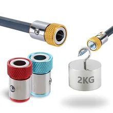 Magnetic Drill Bit Holder 1/4" Screwdriver Magnetic Ring S2 Alloy Steel Removable Hex Electric Screwdriver Bit Strong Magnetizer
Magnetic Drill Bit Holder 1/4" Screwdriver Magnetic Ring S2 Alloy Steel Removable Hex Electric Screwdriver Bit Strong Magnetizer