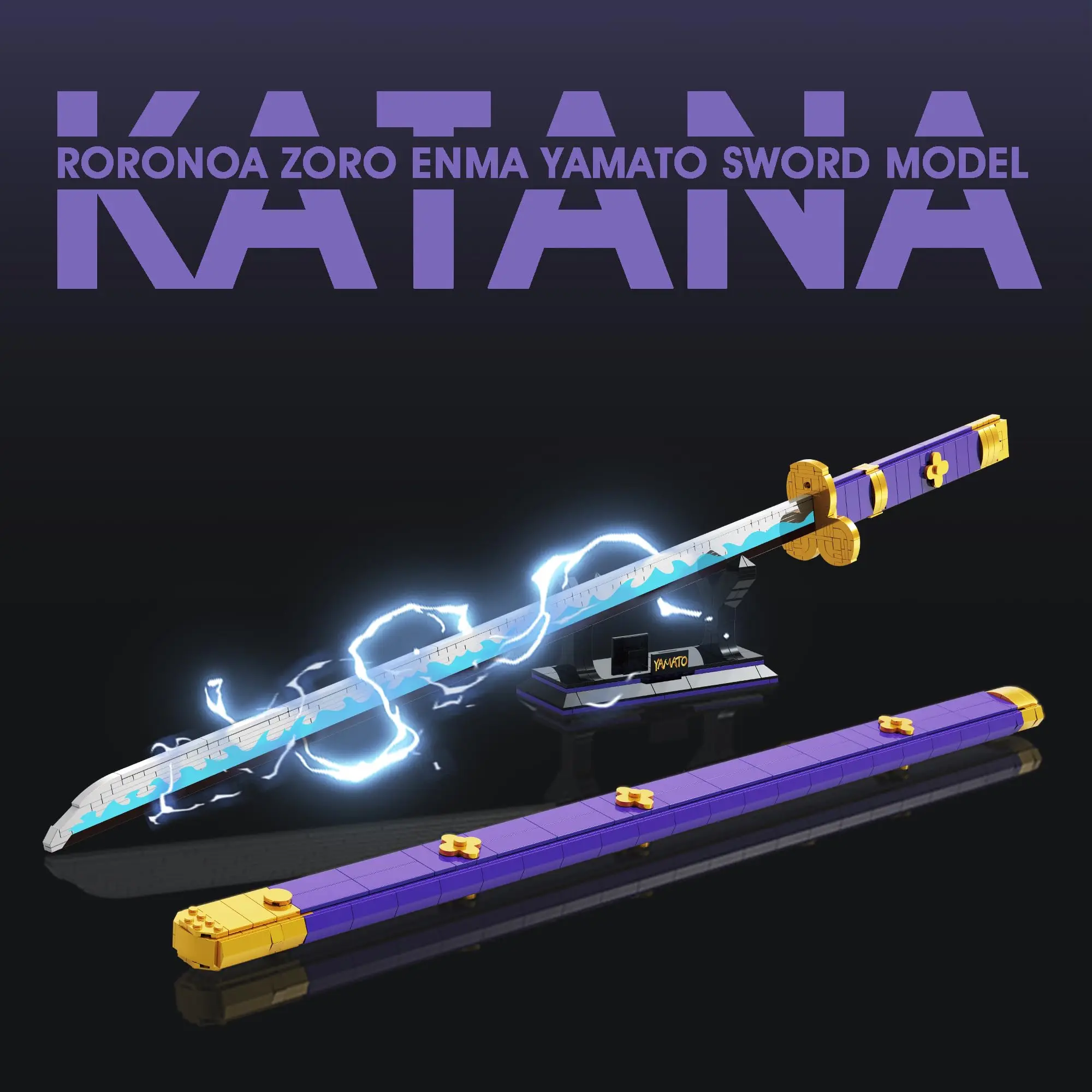 936PCS Cosplay Anime Swords Building Blocks Kit Roronoa Zoro Enma Yamato Sword Model Samurai Katana Toys for Aldult Luminous 936PCS Cosplay Anime Swords Building Blocks Kit Roronoa Zoro Enma Yamato Sword Model Samurai Katana Toys for Aldult Luminous