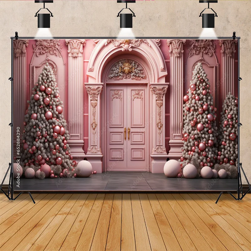 Traditional Christmas Background Decorations And Garland Arch Pink Balls Winter Snowy Outdoor Photography Backdrops Props SZ-82
Traditional Christmas Background Decorations And Garland Arch Pink Balls Winter Snowy Outdoor Photography Backdrops Props SZ-82