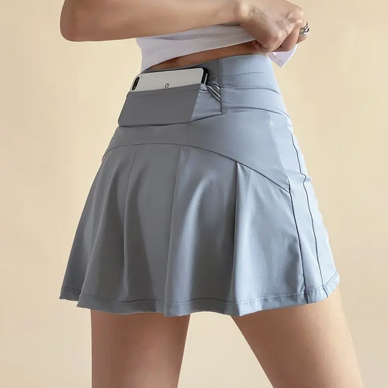Women Short Skirt Tennis Yoga Sportswear Running Training Shorts Summer Gym Fitness High Waist Skirt Pocket Bottoms Outdoor New
Women Short Skirt Tennis Yoga Sportswear Running Training Shorts Summer Gym Fitness High Waist Skirt Pocket Bottoms Outdoor New
