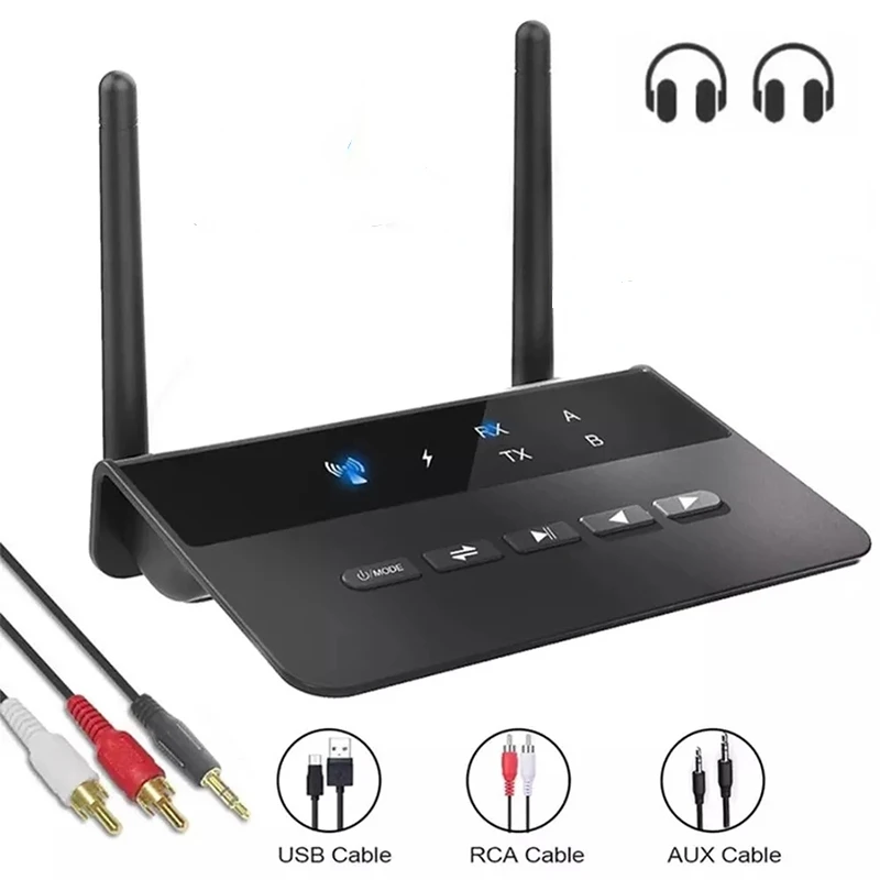2 In 1 Bluetooth 5.0 Transmitter Receiver Aptx HD LL Low Latency Wireless Audio Adapter 3.5mm AUX RCA Jack for PC TV Headphones
2 In 1 Bluetooth 5.0 Transmitter Receiver Aptx HD LL Low Latency Wireless Audio Adapter 3.5mm AUX RCA Jack for PC TV Headphones