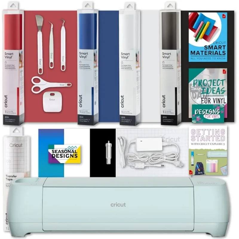Cricut Explore 3 машина, умные виниловые и инструменты, набор 2X быстрее DIY, без матовой резки, резки 100 + материалов, совместимые с пользовательскими дизайнами
Cricut Explore 3 машина, умные виниловые и инструменты, набор 2X быстрее DIY, без матовой резки, резки 100 + материалов, совместимые с пользовательскими дизайнами