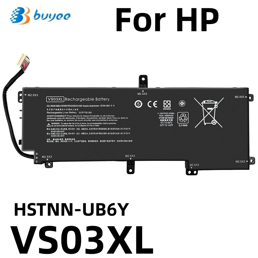 VS03XL HSTNN-UB6Y Laptop Battery For HP Envy CTO 15-AS 15T-AS000 15T-AS100 Series 15-AS020NR 15-AS152NR 15-AS002LA 15-AS014WM
VS03XL HSTNN-UB6Y Laptop Battery For HP Envy CTO 15-AS 15T-AS000 15T-AS100 Series 15-AS020NR 15-AS152NR 15-AS002LA 15-AS014WM