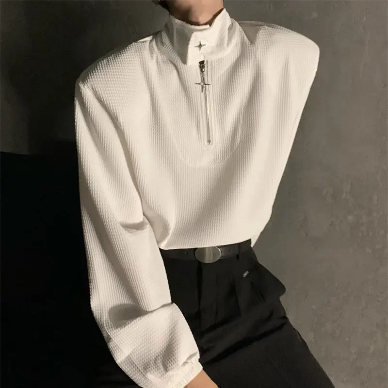 Spring Autumn KPOP Fashion Style Harajuku Slim Fit Tops Casual All Match Stand Collar Outerwear Zipper Long Sleeve Sweatshirt
Spring Autumn KPOP Fashion Style Harajuku Slim Fit Tops Casual All Match Stand Collar Outerwear Zipper Long Sleeve Sweatshirt