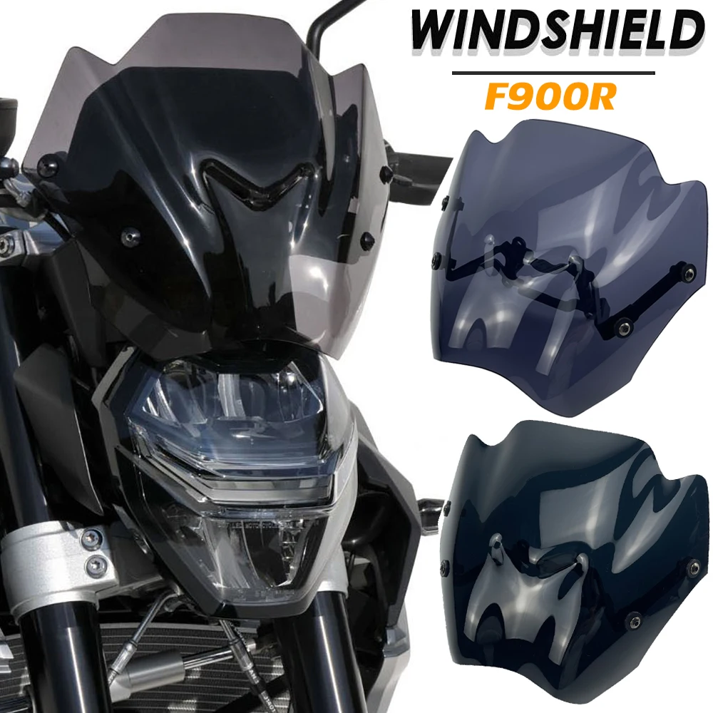 

Motorcycle Windshield Windscreen For BMW F900R 20 2021 2022 F900 R Accessories F 900 R Wind Deflector Sport Screen Double Bubble