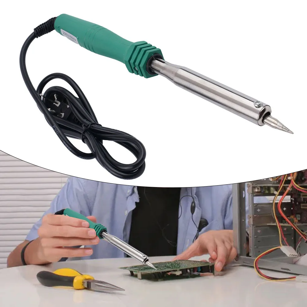 

Tin Soldering Iron 100W-300W 220V Electric Tin Welder Soldering Iron BGA Rework Station Plastic Handle External Heating Tool