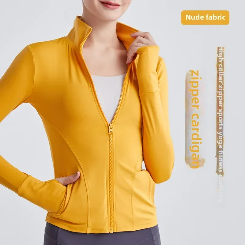 2024 Spring Summer New Women's Long Sleeve Yoga Suit Stand Collar Zip-up Sports Jacket Running Fitness Top
2024 Spring Summer New Women's Long Sleeve Yoga Suit Stand Collar Zip-up Sports Jacket Running Fitness Top