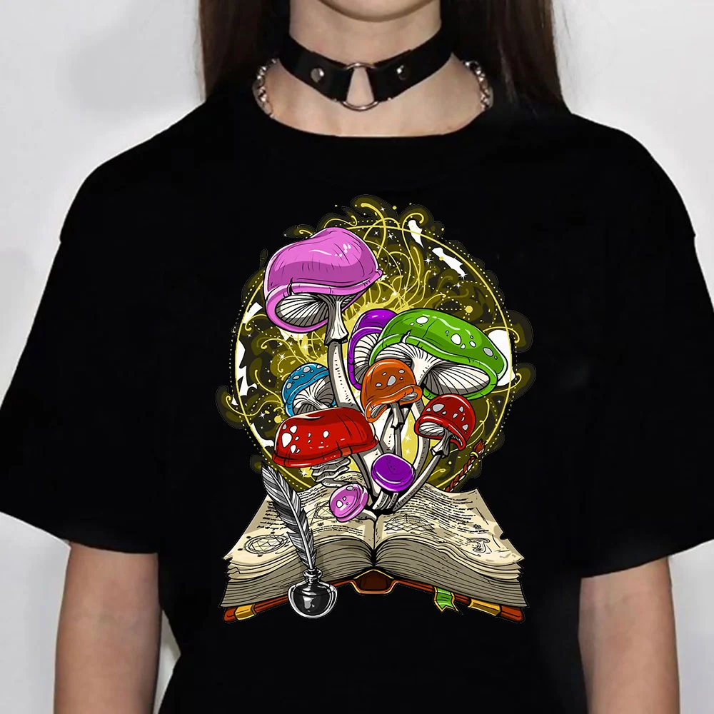 Magic Mushrooms Alien Psychedelic top women comic Japanese Tee girl anime clothes 
Magic Mushrooms Alien Psychedelic top women comic Japanese Tee girl anime clothes