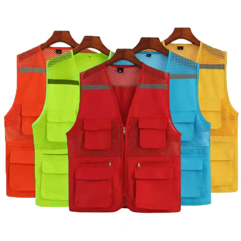 High Visibility Vest Lightweight Reflective Director Fishing Vest with Multi Pockets for Men Breathable Mesh Zipper Closure Mesh
High Visibility Vest Lightweight Reflective Director Fishing Vest with Multi Pockets for Men Breathable Mesh Zipper Closure Mesh