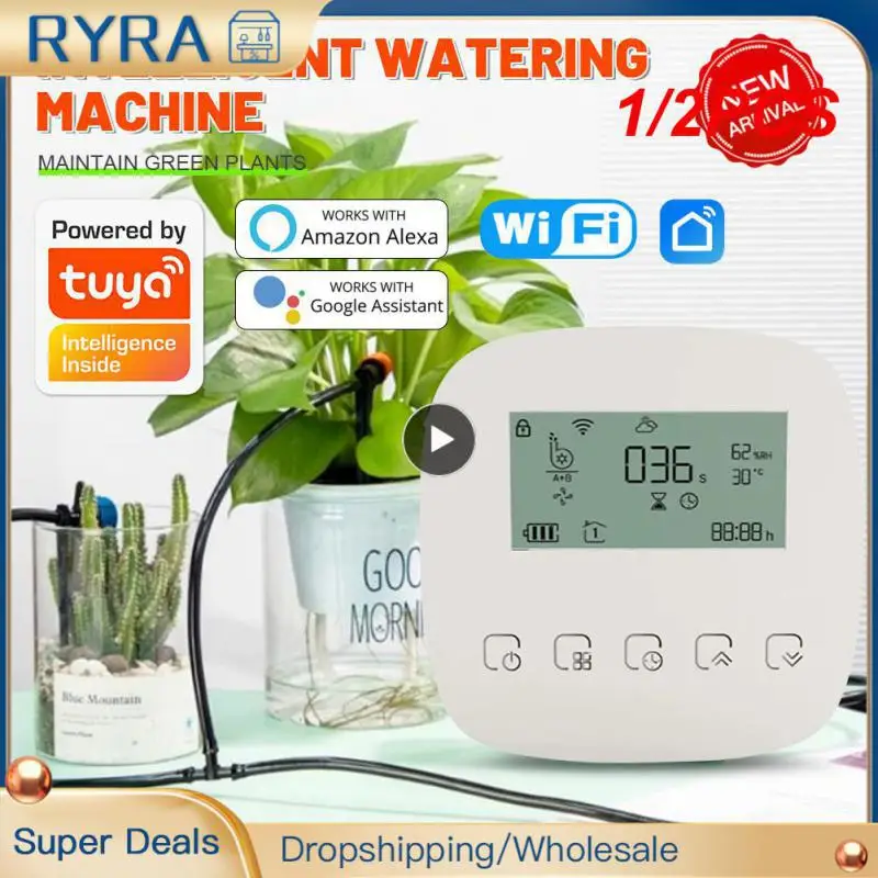 1/2PCS WiFi Tuya Smart Watering Machine Automatic Micro-drip Irrigation System Plants Controller System Irrigation Tool Alexa 
1/2PCS WiFi Tuya Smart Watering Machine Automatic Micro-drip Irrigation System Plants Controller System Irrigation Tool Alexa