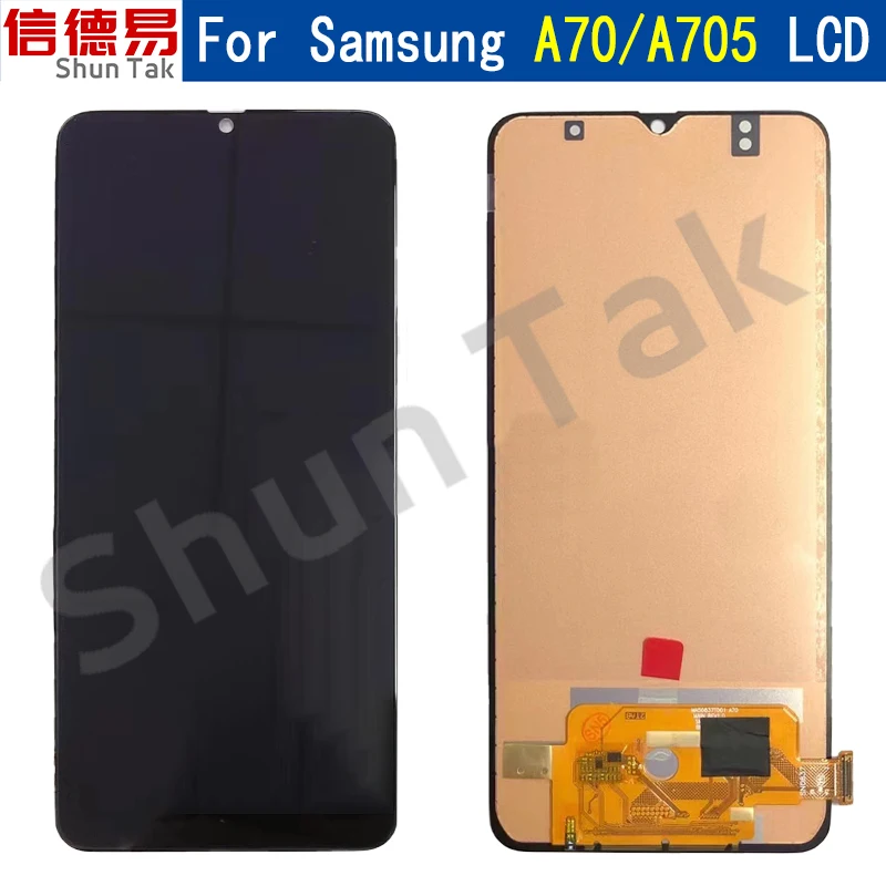 

100% OLED Display For Samsung Galaxy A70 LCD A705F Touch Screen Digitizer For Samsung A705 SM-A705FN/DS Screen Replacement Part