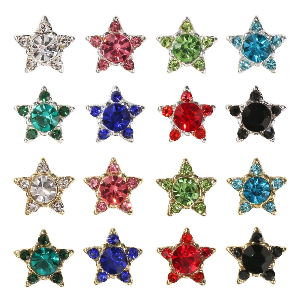 10pcs Luxury Alloy Nail Charms Accessories Five-pointed Star Nail AB Rhinestones Decorations DIY Nail Art Exquisite Decorations
10pcs Luxury Alloy Nail Charms Accessories Five-pointed Star Nail AB Rhinestones Decorations DIY Nail Art Exquisite Decorations