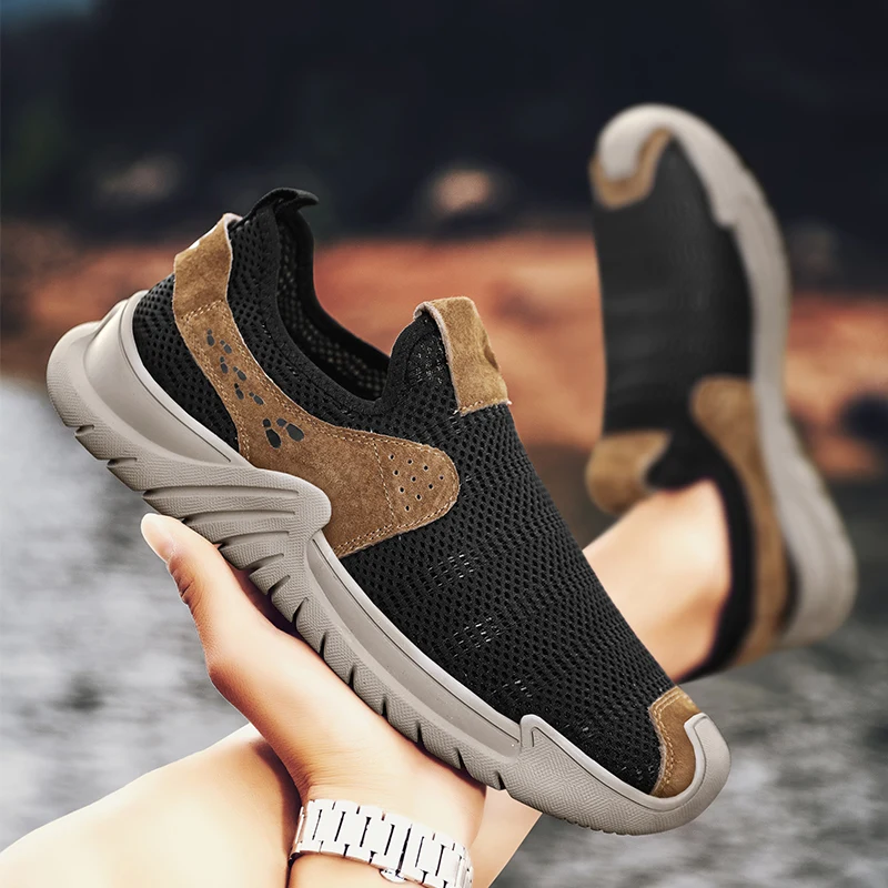 Hot Sale Mens Mesh Shoes Lightweight Walking Shoes Hollow Out Sneakers Ultralight Male Casual Shoes Summer Moccasins Cool Flats 
Hot Sale Mens Mesh Shoes Lightweight Walking Shoes Hollow Out Sneakers Ultralight Male Casual Shoes Summer Moccasins Cool Flats