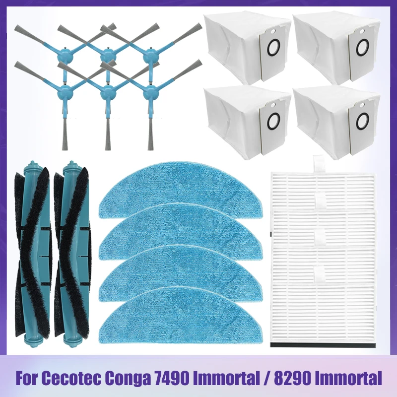 Сменный неувядающий ролик для пылесоса Cecotec Conga 7490 Immortal/8290, боковая щетка, Hepa фильтр, Швабра, тканевые мешки для пыли
Сменный неувядающий ролик для пылесоса Cecotec Conga 7490 Immortal/8290, боковая щетка, Hepa фильтр, Швабра, тканевые мешки для пыли