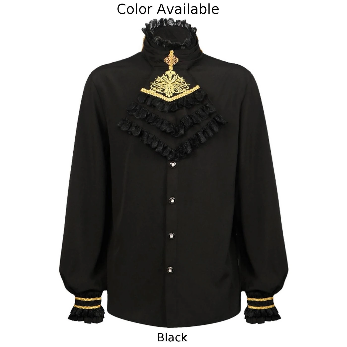 Mens Medieval Gothic Renaissance Victorian Steampunk Ruffle Fancy Shirts Tops Long Sleeve Stand Collar Blouse
Mens Medieval Gothic Renaissance Victorian Steampunk Ruffle Fancy Shirts Tops Long Sleeve Stand Collar Blouse