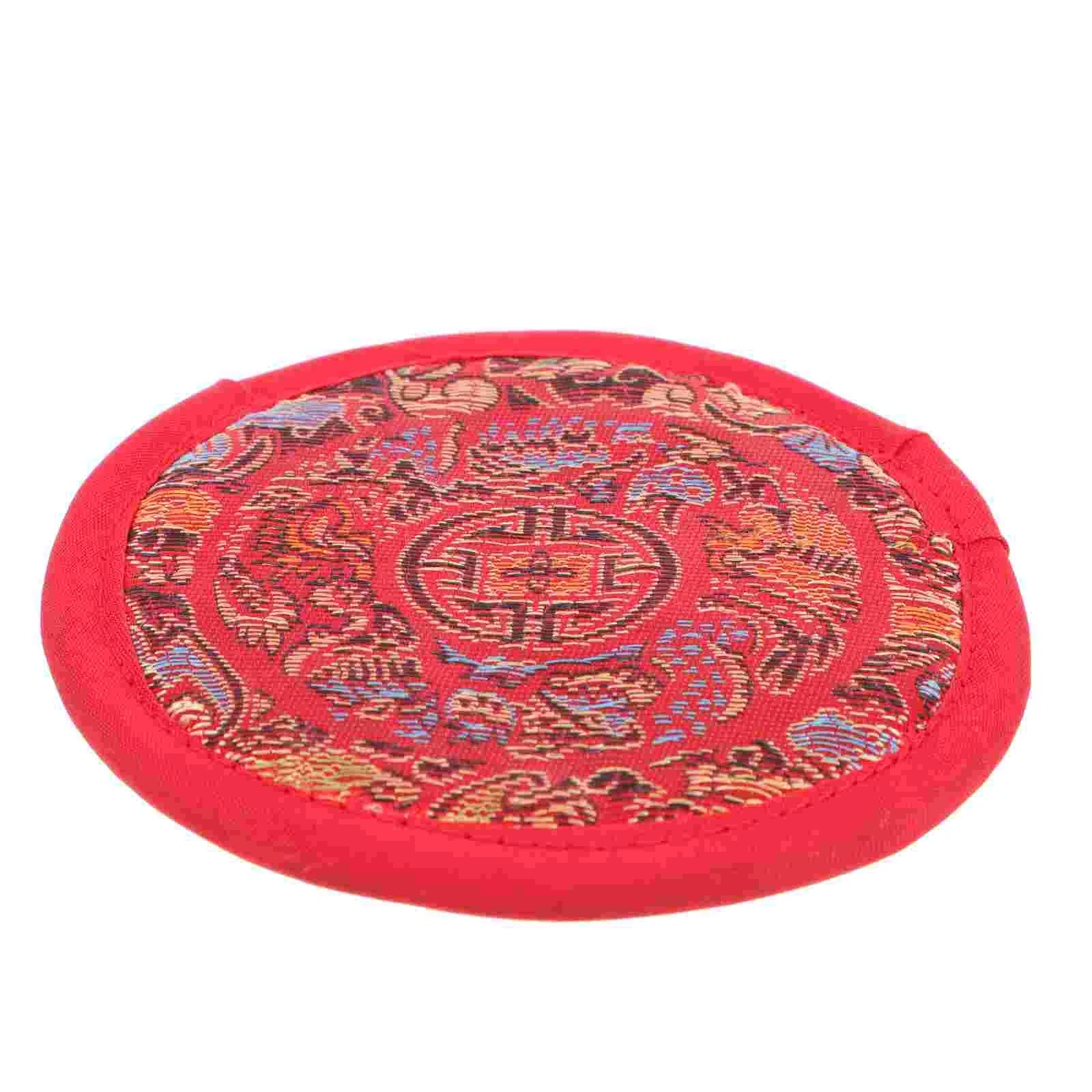 

Sound Bowl Pad Meditation Bowl Accessories Sound Bowl Embroidery Pad Round Cushion Religious Cushion Tibetan Singing Bowl Pillow