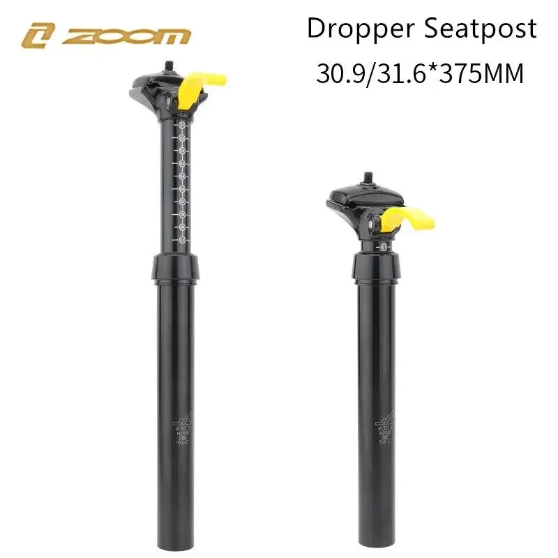 ZOOM Bicycle Seatpost Manual Seat Post Mountain Bike Hydraulic Dropper Mtb Saddle Tube Control Retractable 30.9/31.6*375MM
ZOOM Bicycle Seatpost Manual Seat Post Mountain Bike Hydraulic Dropper Mtb Saddle Tube Control Retractable 30.9/31.6*375MM