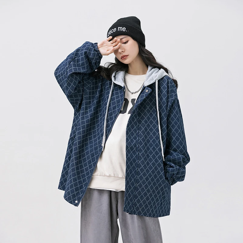 NELLARGEL Women Streetwear Plaid Bomber Jackets 2023 Vintage Y2k Varsity Jacket Streetwear Vintage Casual Hooded Jackets Coats
NELLARGEL Women Streetwear Plaid Bomber Jackets 2023 Vintage Y2k Varsity Jacket Streetwear Vintage Casual Hooded Jackets Coats