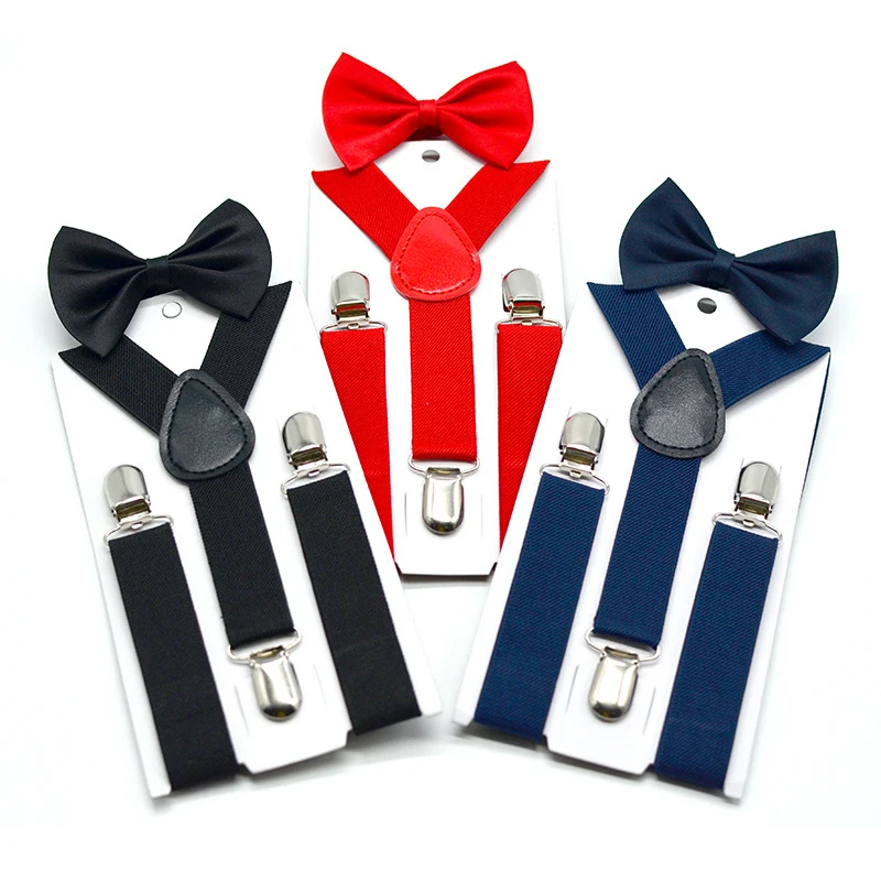Soild Color Children Belt Bowtie Set Boys Girls Suspenders Clip-on Y-Back Braces Bow Tie Elastic Kids Adjustable
Soild Color Children Belt Bowtie Set Boys Girls Suspenders Clip-on Y-Back Braces Bow Tie Elastic Kids Adjustable
