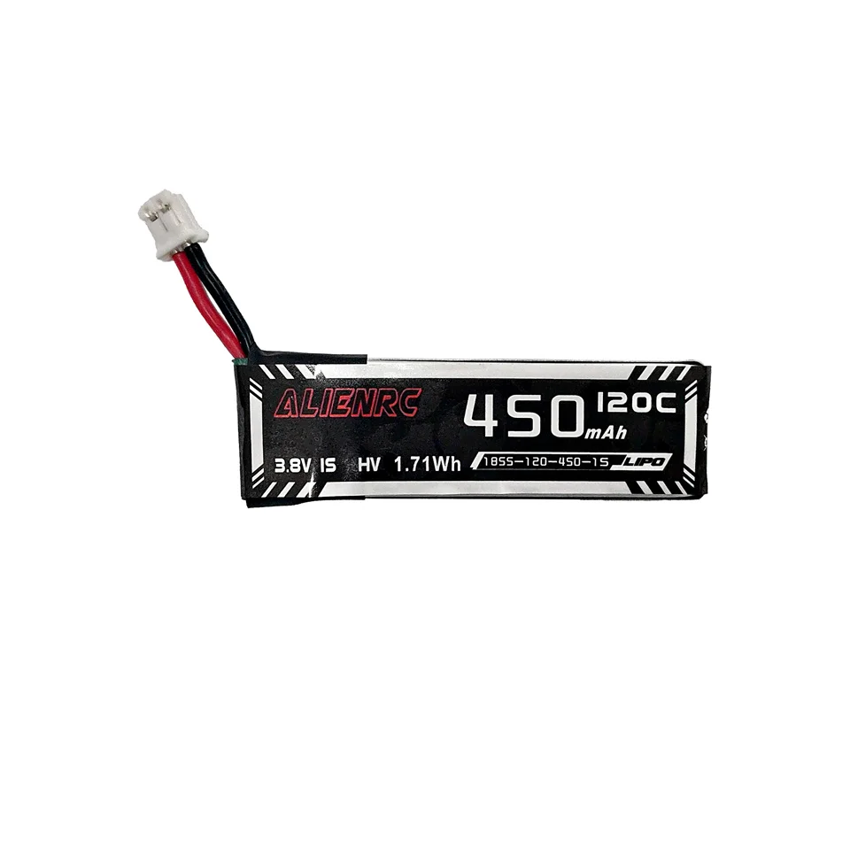 Alienmodel 1S 3.8V 450mAh 120C Lipo Battery PH2.0 XT30 Plug Connector for RC FPV Racing Drone Tinyhawk Nanokawk X Cinewhoop Kit
Alienmodel 1S 3.8V 450mAh 120C Lipo Battery PH2.0 XT30 Plug Connector for RC FPV Racing Drone Tinyhawk Nanokawk X Cinewhoop Kit