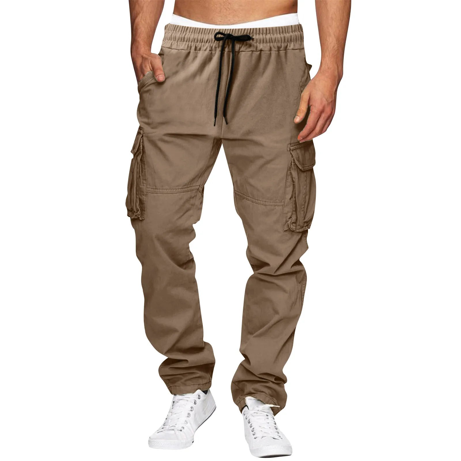 Spring Autumn New Men Cargo Pants Multi Pocket Casual Outdoor Hiking Overalls Pants Drawstring Solid Color Cotton Twill Pants
Spring Autumn New Men Cargo Pants Multi Pocket Casual Outdoor Hiking Overalls Pants Drawstring Solid Color Cotton Twill Pants