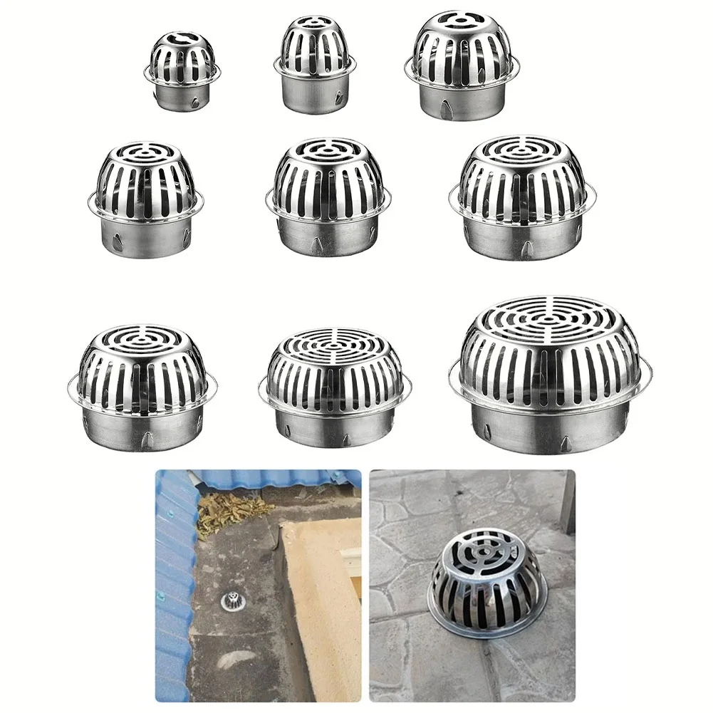 304 Stainless Steel Roof Floor Drain Anti-Clogging Drain Pipe Sink Filter Round Convex Floor Drain Rooftop Floor Drain Home Tool
304 Stainless Steel Roof Floor Drain Anti-Clogging Drain Pipe Sink Filter Round Convex Floor Drain Rooftop Floor Drain Home Tool